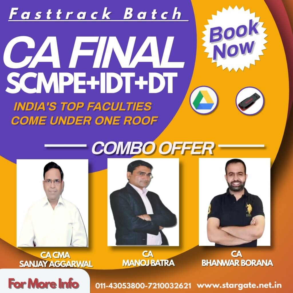 CA Final SCMPE IDT+DT Fasttrack Combo